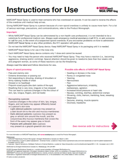 NARCAN<sup>®</sup> Instruction Sheet